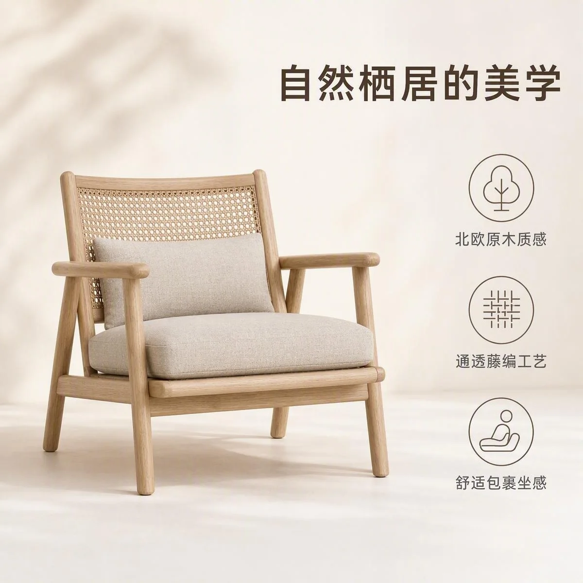 LOAFI NEST 栖木 ラウンジチェア · デザインポイント