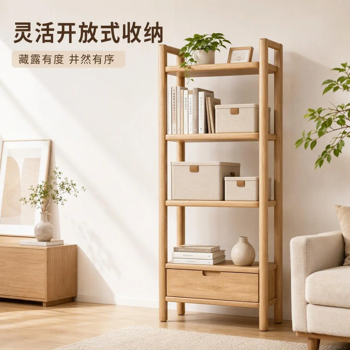 LOAFI NEST 栖木 オープンシェルフ · 別アングル