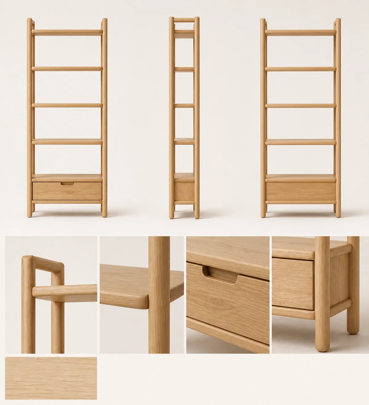NEST Shelf 01 図面・ディテール・素材イメージ