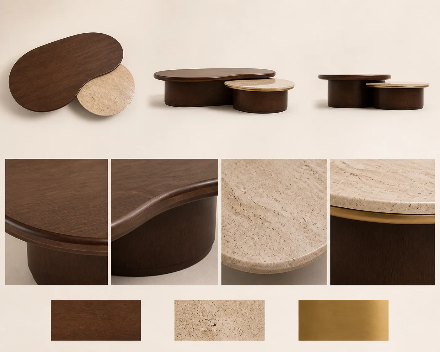 RIVE Table 01 三视、细节与材质方向